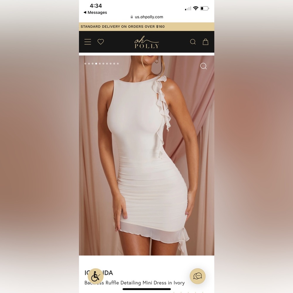 IOLANDA by Oh Polly Size 8 Ivory